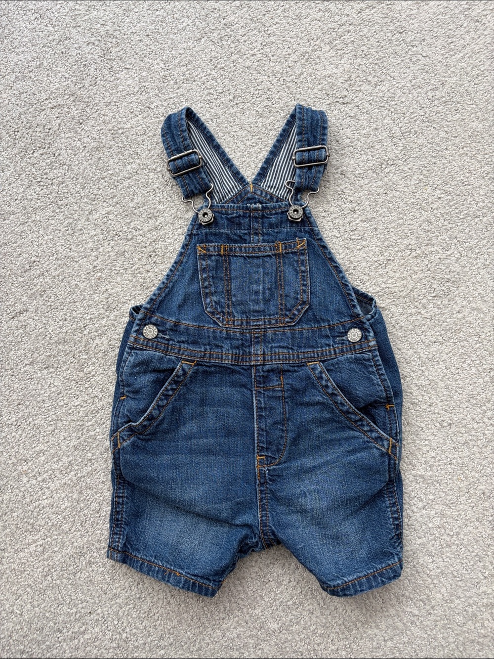 GAP Blue Denim Short Overalls for Kids